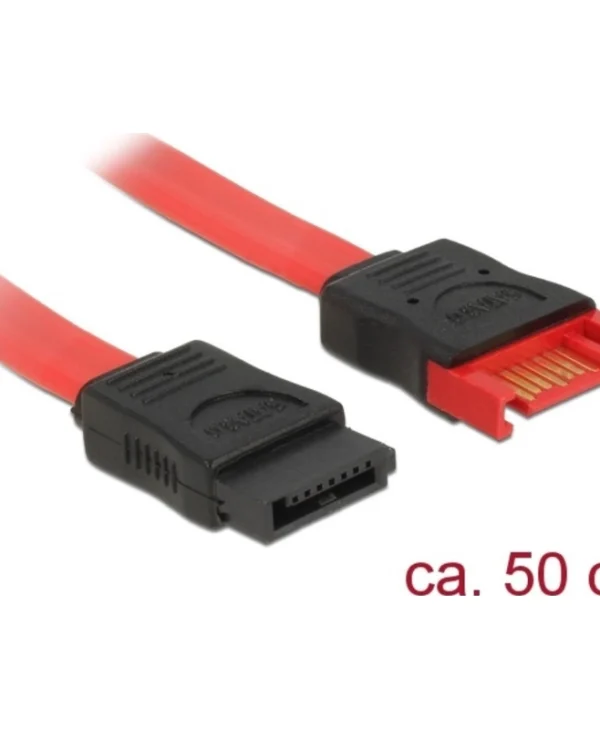 DeLock 7-Pin SATA III - 7-Pin SATA III Extension Cable 0.2m Κόκκινο (83952)