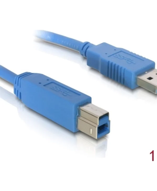 DeLock USB 3.0 Cable USB-A male - USB-B male 1m (82580)