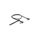 DeLock Angle (90°) / Braided USB 2.0 Cable USB-C male - USB-A male Μαύρο 0.5m (85280) - Image 2
