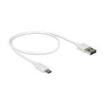 DeLock Regular USB 2.0 to micro USB Cable Λευκό 0.5m (84806) - Image 2