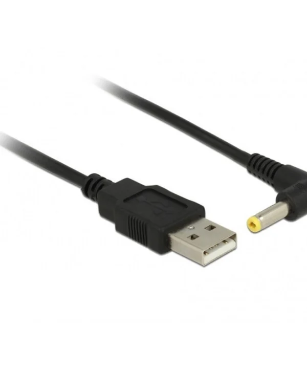DeLock USB 2.0 Cable USB-A male - 4.0x1.7 mm 90° Μαύρο 1.5m (85544)
