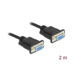 DeLock Καλώδιο RS232 9-pin female σε RS232 9-pin female 2m (86605)