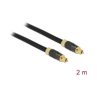 DeLock Optical Audio Cable TOS male - TOS male Μαύρο 2m (86593)