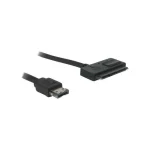 DeLock eSATA - 22-Pin SATA III Cable 0.5m Μαύρο (84396) - Image 2