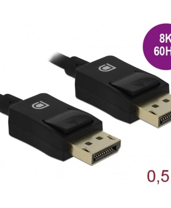 DeLock Cable DisplayPort male - DisplayPort male 0.5m (85299)