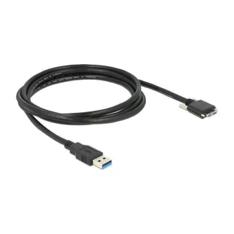 DeLock Regular USB 3.0 to micro USB Cable Μαύρο 2m (83598)