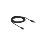 DeLock USB 2.0 Cable mini USB-B male - USB-A male 3m (82311) - Image 3