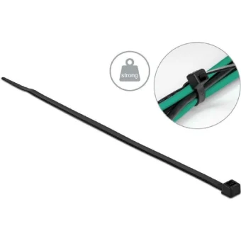DeLock Δεματικά Καλωδίων 300x4.8mm Μαύρο 100τμχ 19561