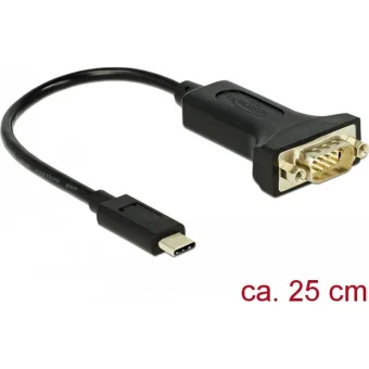 DeLock Μετατροπέας USB-C male σε Serial male 1τμχ 63908