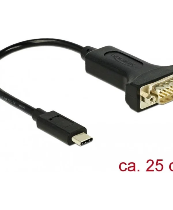DeLock Μετατροπέας USB-C male σε Serial male 1τμχ 63908