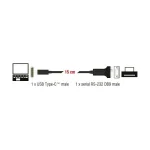 DeLock Μετατροπέας USB-C male σε Serial male 1τμχ 63908 - Image 2