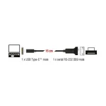 DeLock Μετατροπέας USB-C male σε Serial male 1τμχ 63908 - Image 3