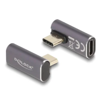 DeLock Μετατροπέας USB-C male σε USB-C female Γκρι 1τμχ 60048