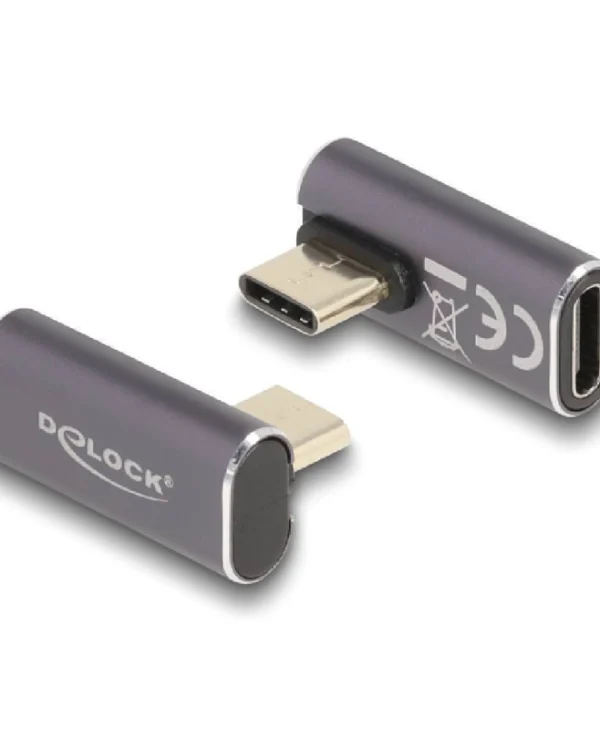 DeLock Μετατροπέας USB-C male σε USB-C female Γκρι 1τμχ 60048