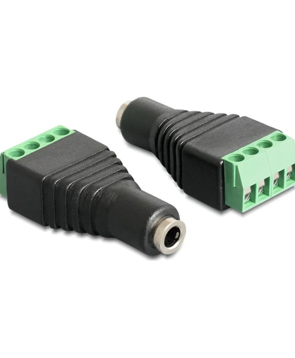 DeLock Βύσμα 3.5mm Jack female Μαύρο 65457