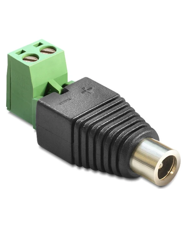 DeLock DC 5.5x2.5mm female to Terminal Block 2-pin 2-part (65486)