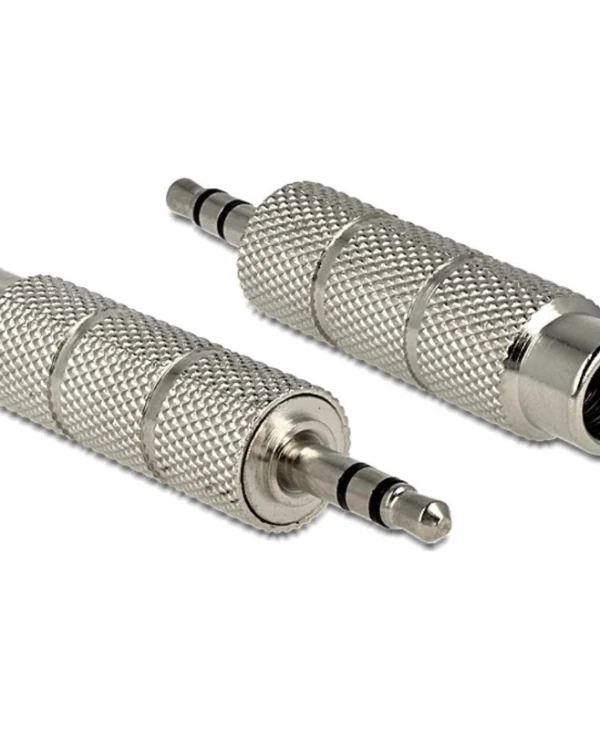 DeLock Μετατροπέας 3.5mm male σε 6.3mm female Ασημί 1τμχ 65548