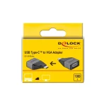 DeLock Μετατροπέας USB-C male σε VGA female Γκρι 1τμχ 64002 - Image 2