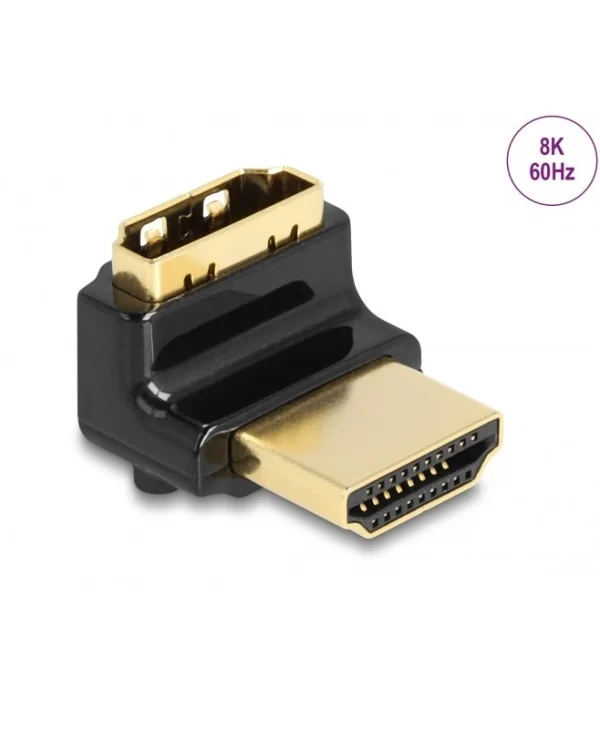 DeLock Μετατροπέας HDMI male σε HDMI male Χρυσό 1τμχ 60017
