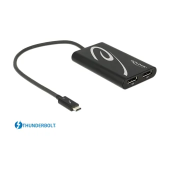 DeLock Thunderbolt 3 male - 2x DisplayPort female (62708)