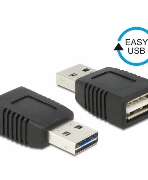 DeLock Μετατροπέας USB-A male σε USB-A female (65520)