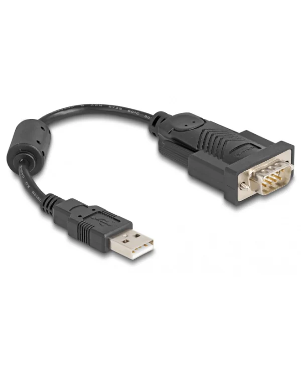 Delock Adapter Usb 2.0 > Serial Rs-232 Db9 0.25m 61549