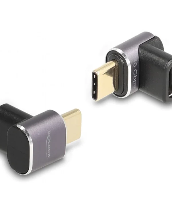 DeLock Μετατροπέας USB-C male σε USB-C female Γκρι 1τμχ 60059
