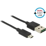 DeLock Regular USB 2.0 to micro USB Cable Μαύρο 2m (83850)
