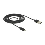 DeLock Regular USB 2.0 to micro USB Cable Μαύρο 2m (83850) - Image 2