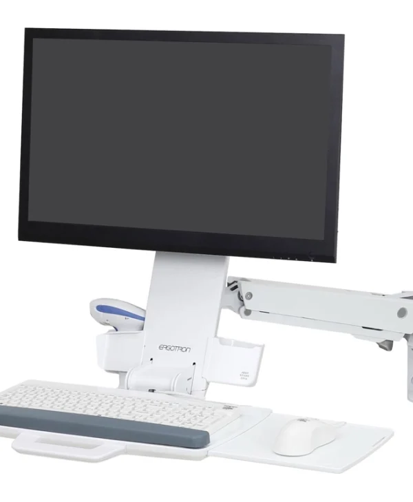 Ergotron Sit-stand Βάση Γραφείου Περιφερειακών με Βραχίονα Λευκή 45-266-216