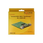 DeLock Converter SATA/USB 3.1 Type-B female to M.2/mSATA Converter Μαύρο 62732 - Image 2