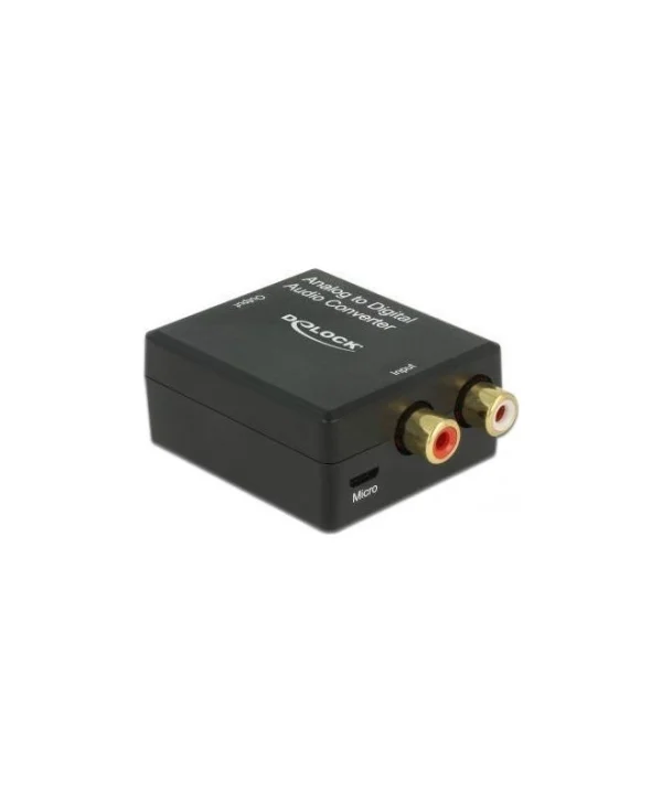 DeLock Μετατροπέας RCA / micro USB female σε Coaxial / Toslink female (63468)