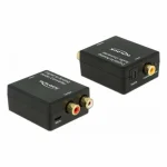 DeLock Μετατροπέας Toslink / Coaxial / micro USB female σε RCA 2x female (63477)