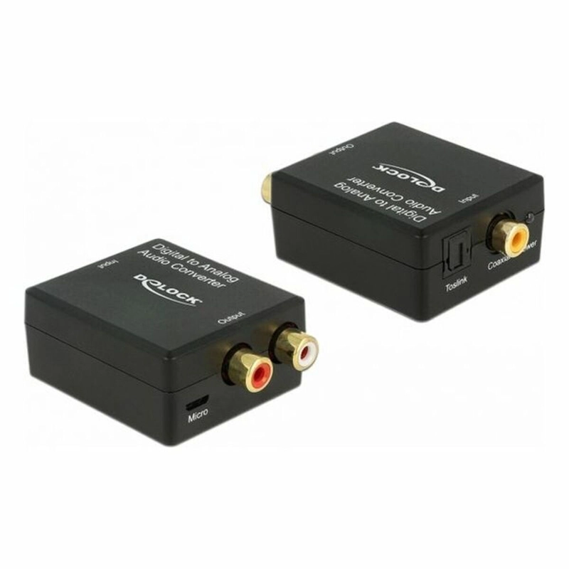 1 DeLock Μετατροπέας Toslink / Coaxial / micro USB female σε RCA 2x female (63477) - Image 1