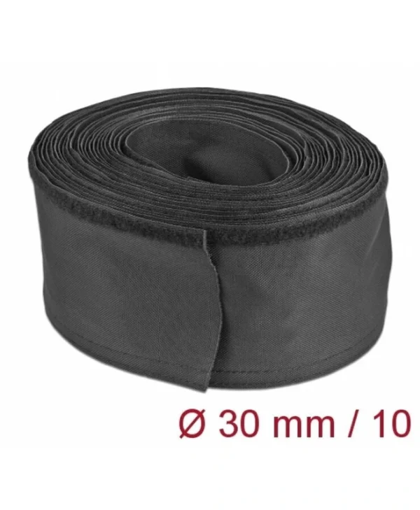 Delock Cable Organizer Delock 19216 Velcro Width 3 Cm Length 10 M Black