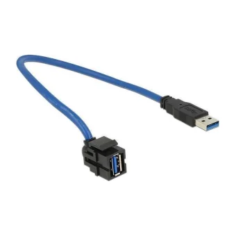 DeLock USB 3.0 Cable USB-A male - USB-A female,USB-B female 0.5m (86375)