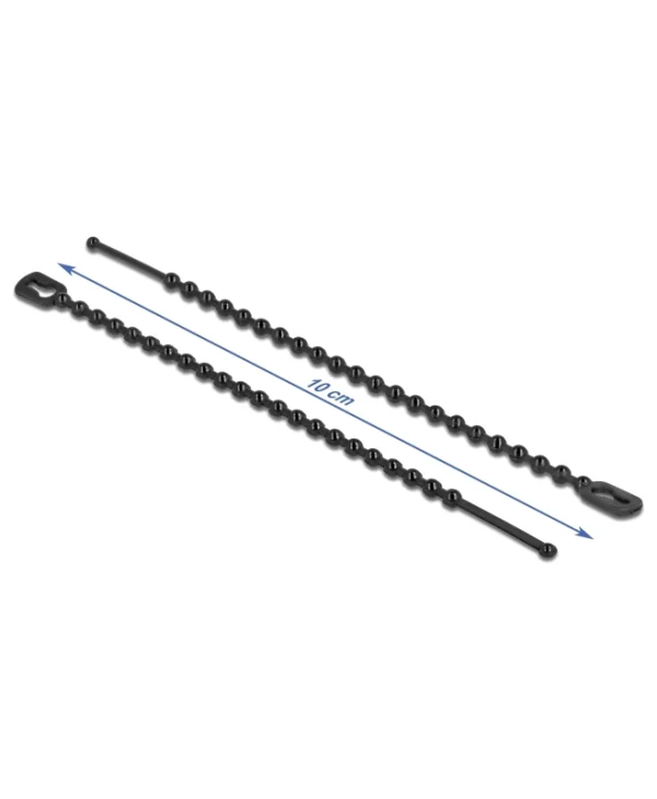 DeLock Δεματικά Καλωδίων 100x2.4mm Μαύρο 100τμχ 19566