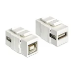 DeLock Μετατροπέας USB-B female σε USB-A female Λευκό 1τμχ 86320