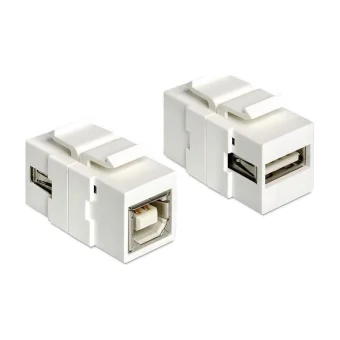 DeLock Μετατροπέας USB-B female σε USB-A female Λευκό 1τμχ 86320