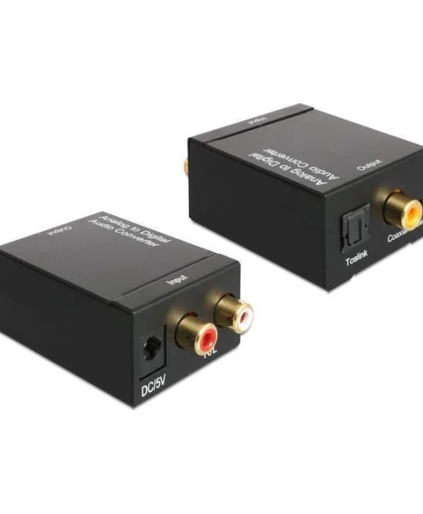 DeLock Μετατροπέας Coaxial / Toslink female σε RCA 2x female (62443)