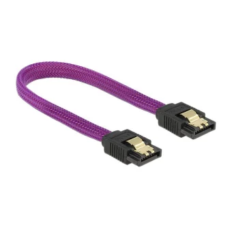 DeLock 7-Pin SATA III - 7-Pin SATA III Cable 20cm Μωβ (83689)