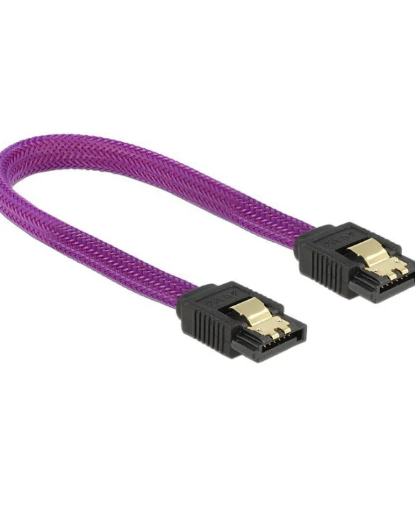 DeLock 7-Pin SATA III - 7-Pin SATA III Cable 20cm Μωβ (83689)