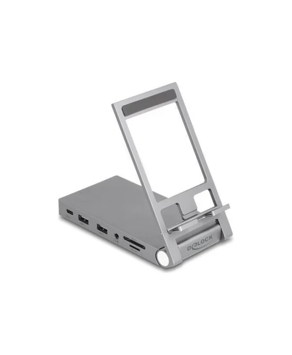 DeLock USB-C Docking Station με HDMI 4K PD Γκρι (88199)
