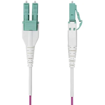 StarTech Καλώδιο Οπτικής Ίνας LC-LC 2m Μωβ 1τμχ OM4RLCLC2M