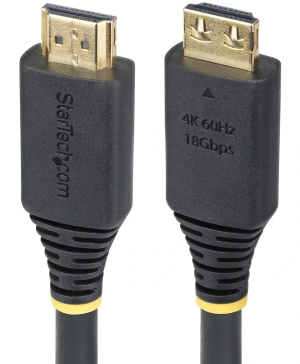 StarTech Cable HDMI male - HDMI male 5m Μαύρο HDMI2-CABLE-GRIP-5M