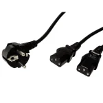 Value Schuko - IEC C13 Cable 1.8m Μαύρο 19.99.1022B