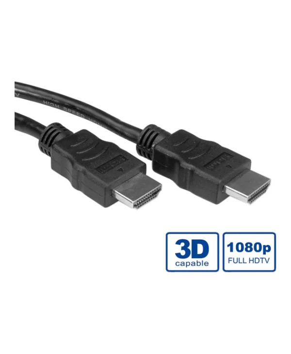 Value Value HDMI 1.4 Cable HDMI male - HDMI male 15m Μαύρο 11.99.5547