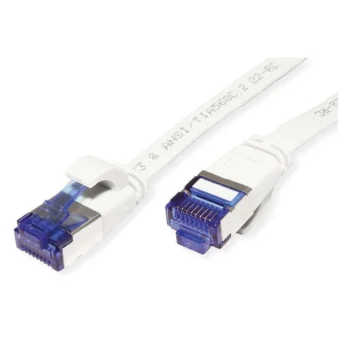 Value Flat U/UTP Cat.6a Καλώδιο Δικτύου Ethernet 5m Λευκό 1τμχ 21.99.2165