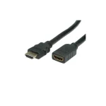 Roline HDMI 1.4 Cable HDMI male - HDMI female 5m Μαύρο 11.99.5577