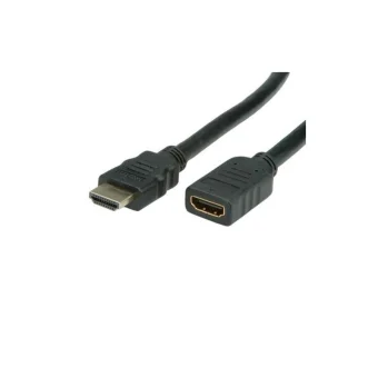 Roline HDMI 1.4 Cable HDMI male - HDMI female 5m Μαύρο 11.99.5577